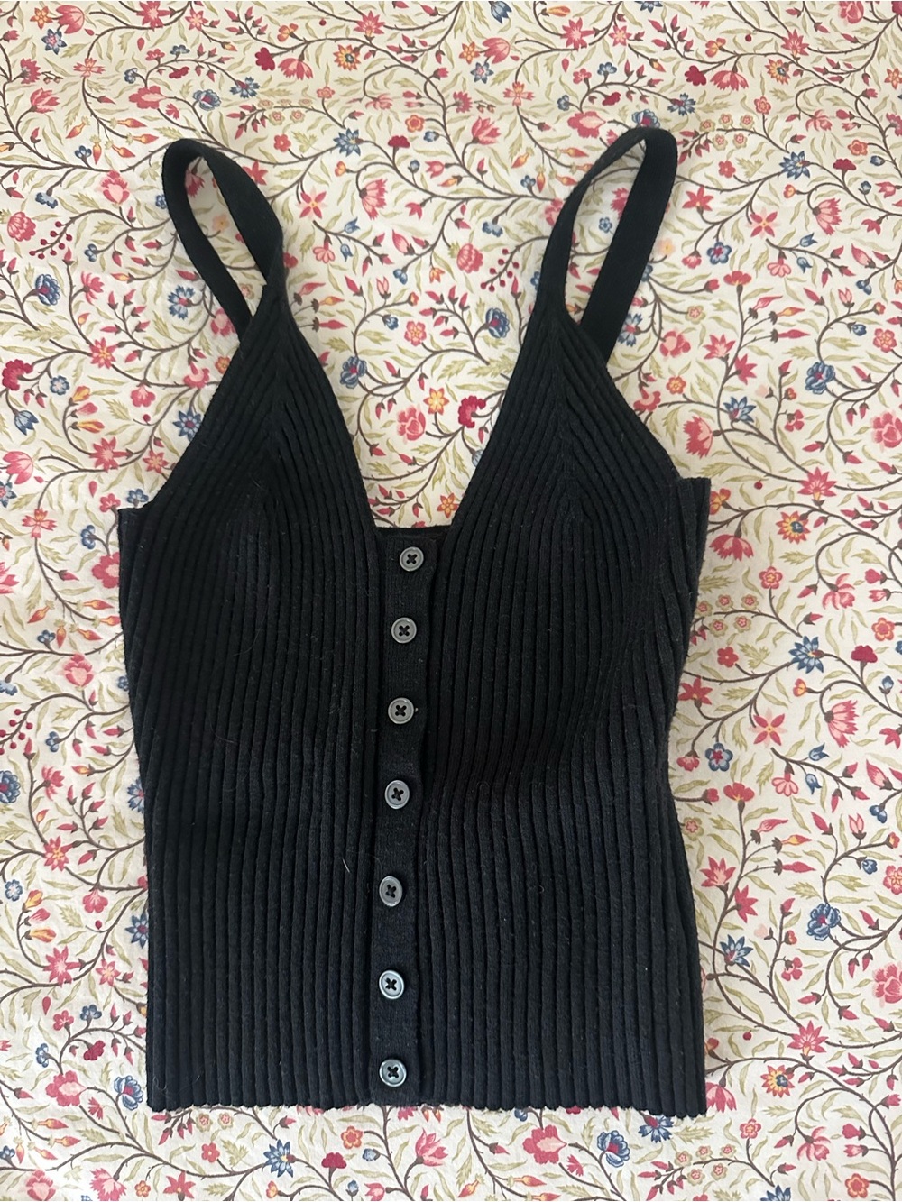 aerie Black Ribbed Cowl Turtleneck Sweater